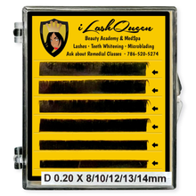 Load image into Gallery viewer, Mini Tray by iLashQueen - D CURL/.25 thickness/ 8-15mm Length
